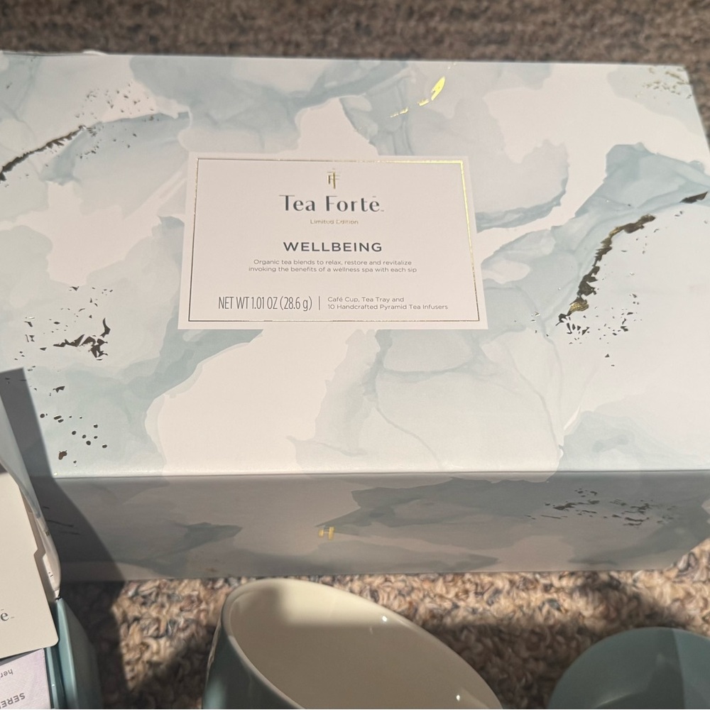 Tea Forte Limited Edition Tea Set, Includes Cup, Tea Tray & 10 Tea Infusers -New - Picture 3 of 11